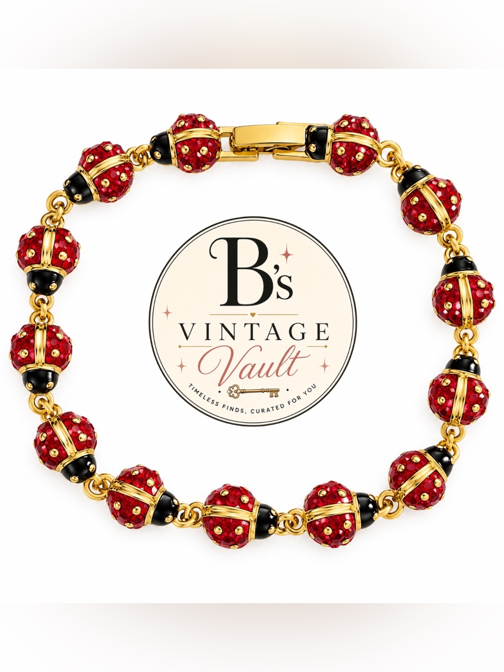 Gold-Tone LadyBug 🐞 Bracelet